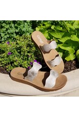 Corkys Wishy Washy Gold Metallic Sandal