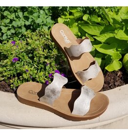 Corkys Wishy Washy Gold Metallic Sandal