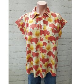 Sunset Buffalo Short Sleeve Shirt