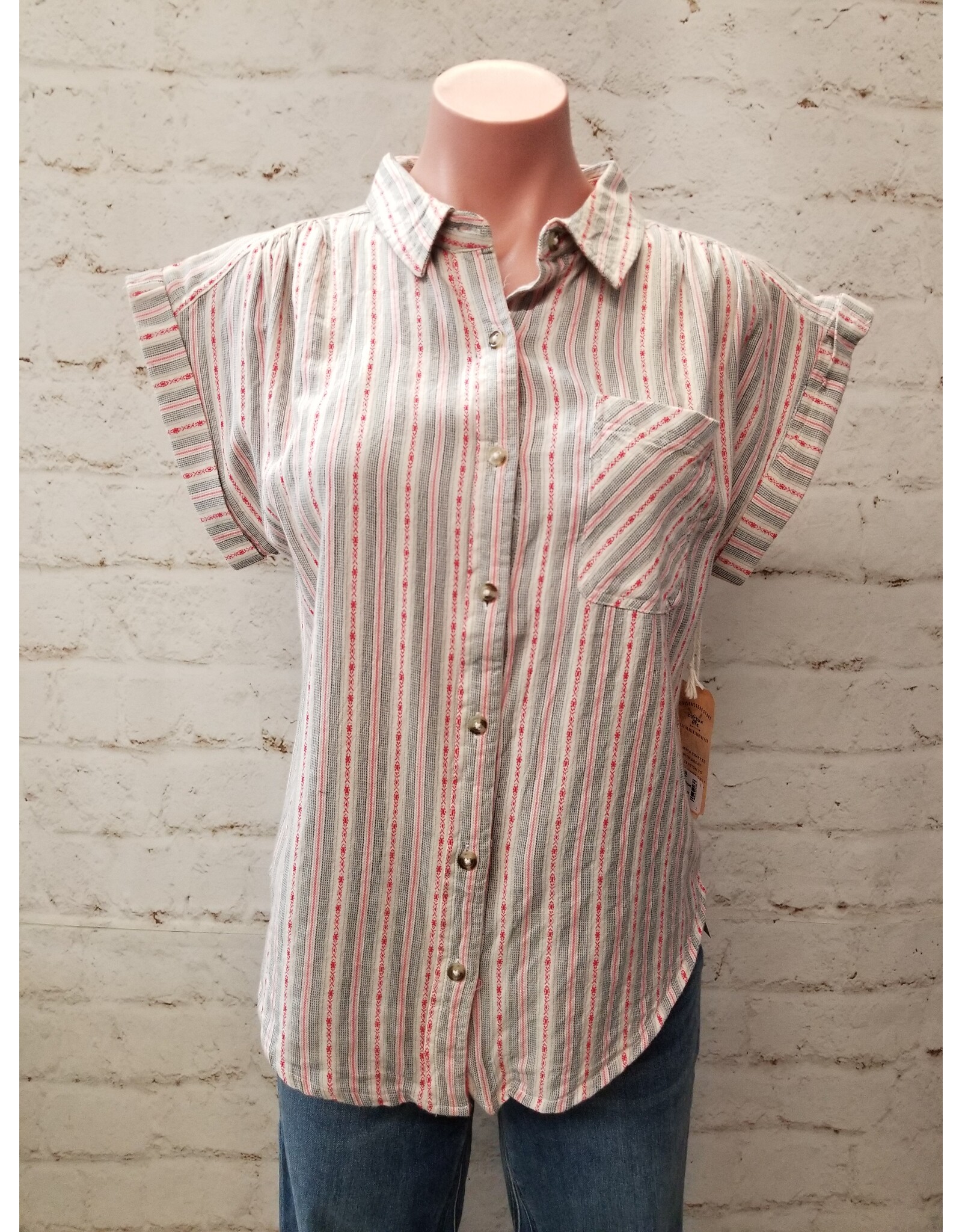 American Striped Camp Shirt