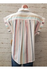Laura Striped Camp Shirt