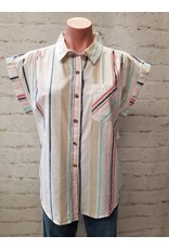 Laura Striped Camp Shirt