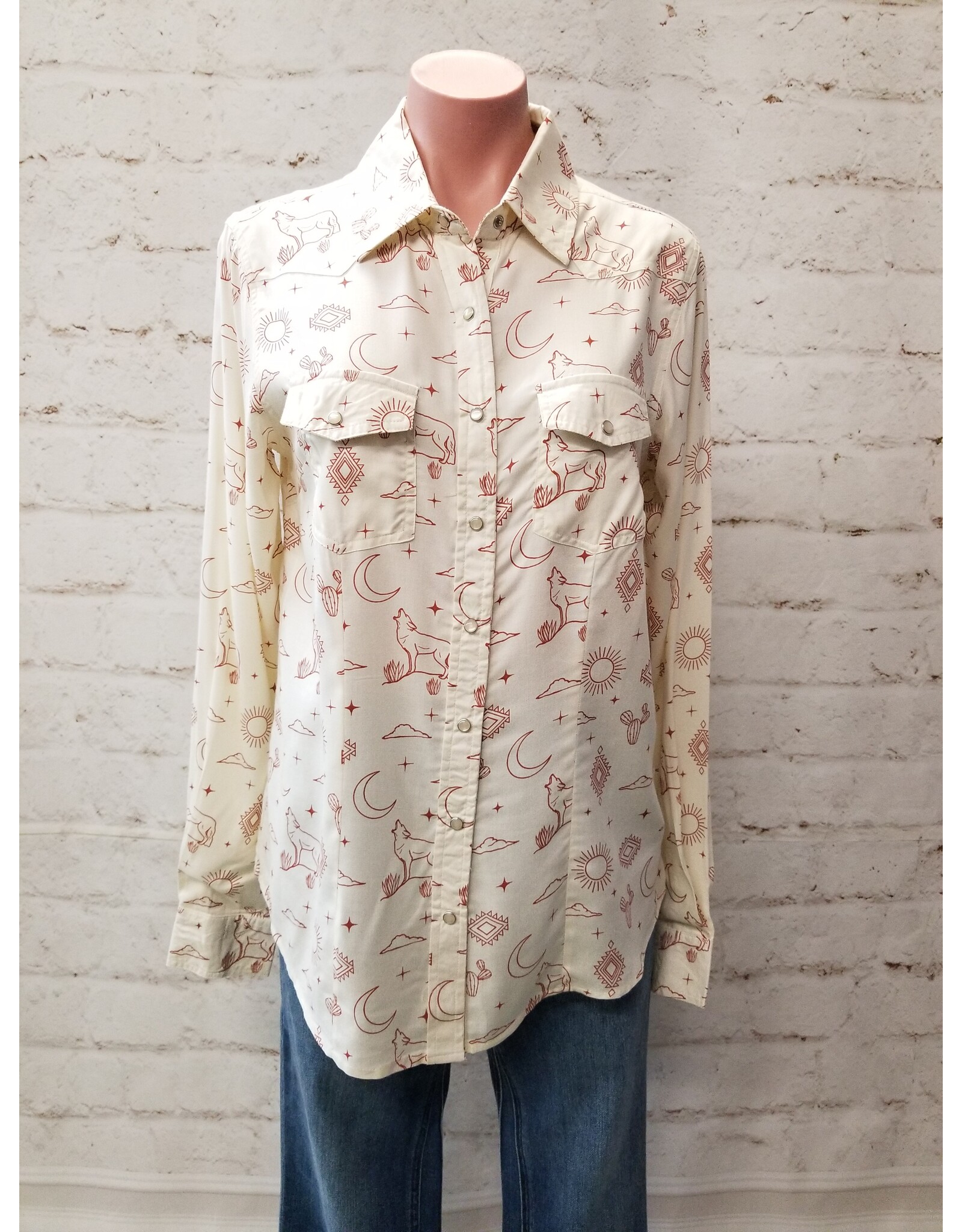 Coyote Toile Long Sleeve Shirt