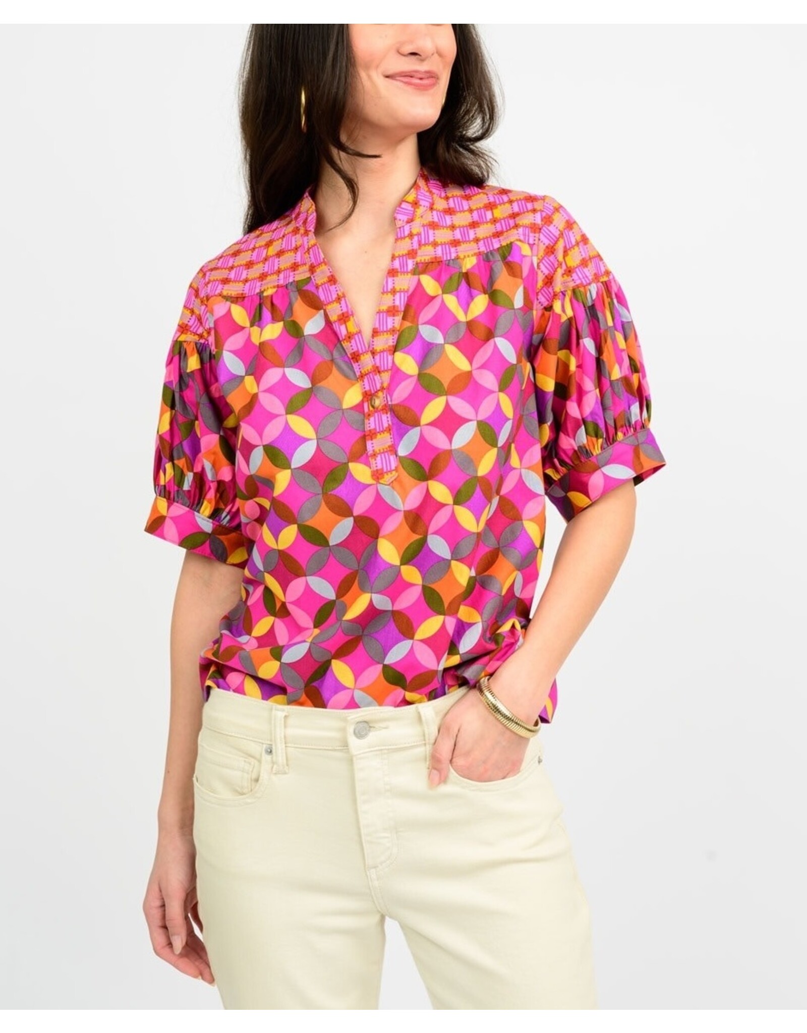 Ivy Jane Ivy Jane Geo Mix Popover Top
