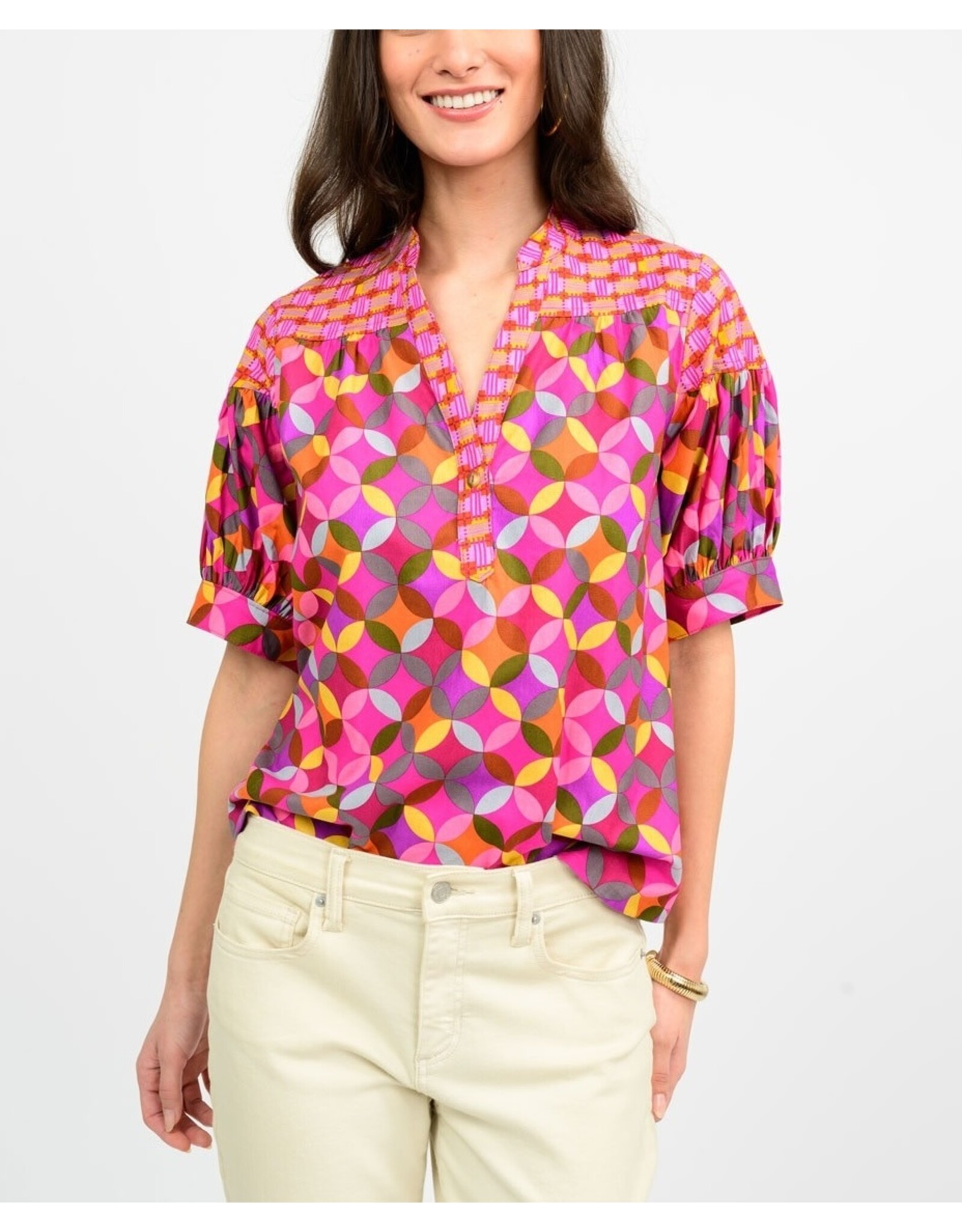 Ivy Jane Ivy Jane Geo Mix Popover Top