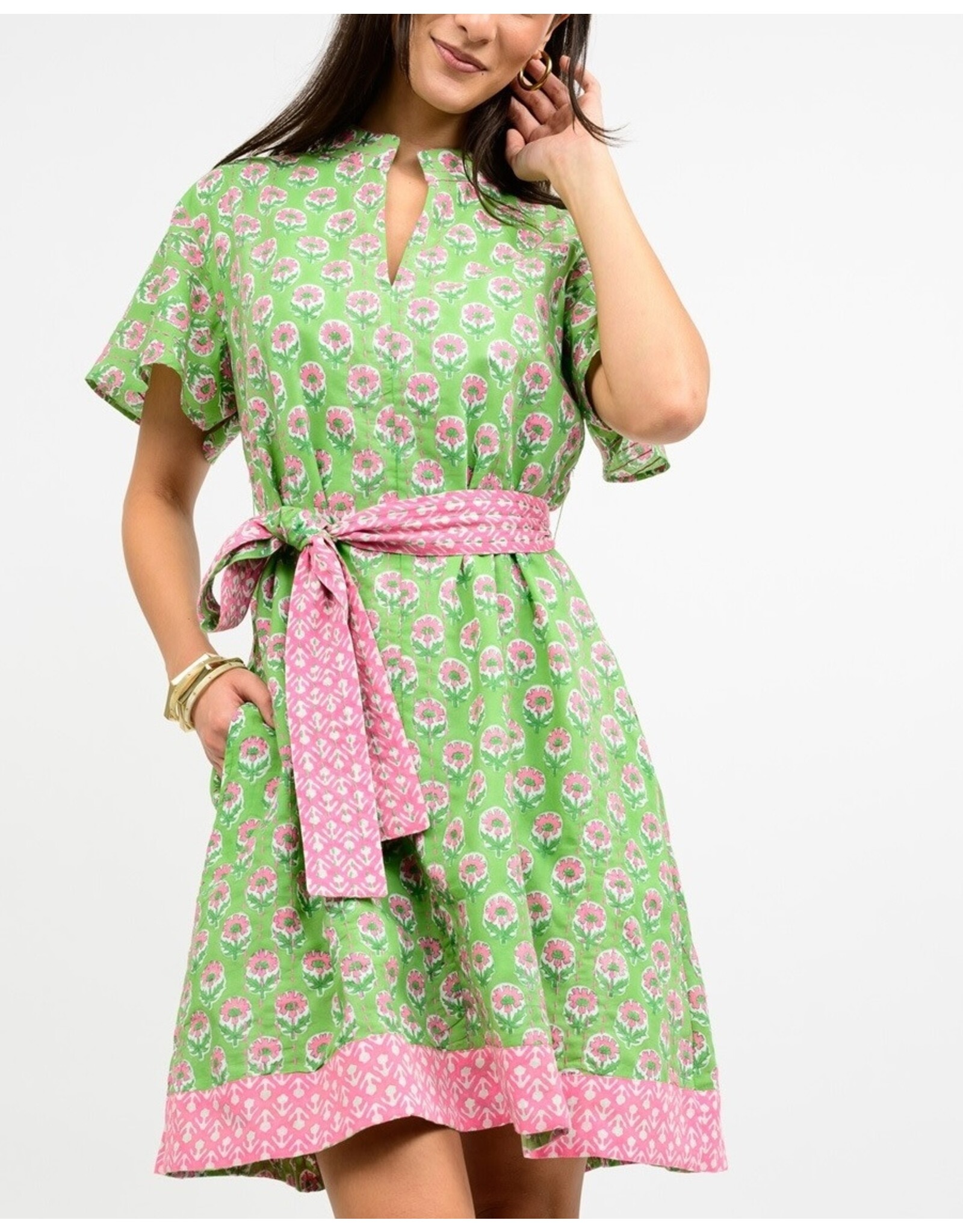 Ivy Jane Uncle Frank Kantha Stitched Dress