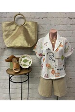 Tribal Tribal Embroidered Blouse w/ Fringe