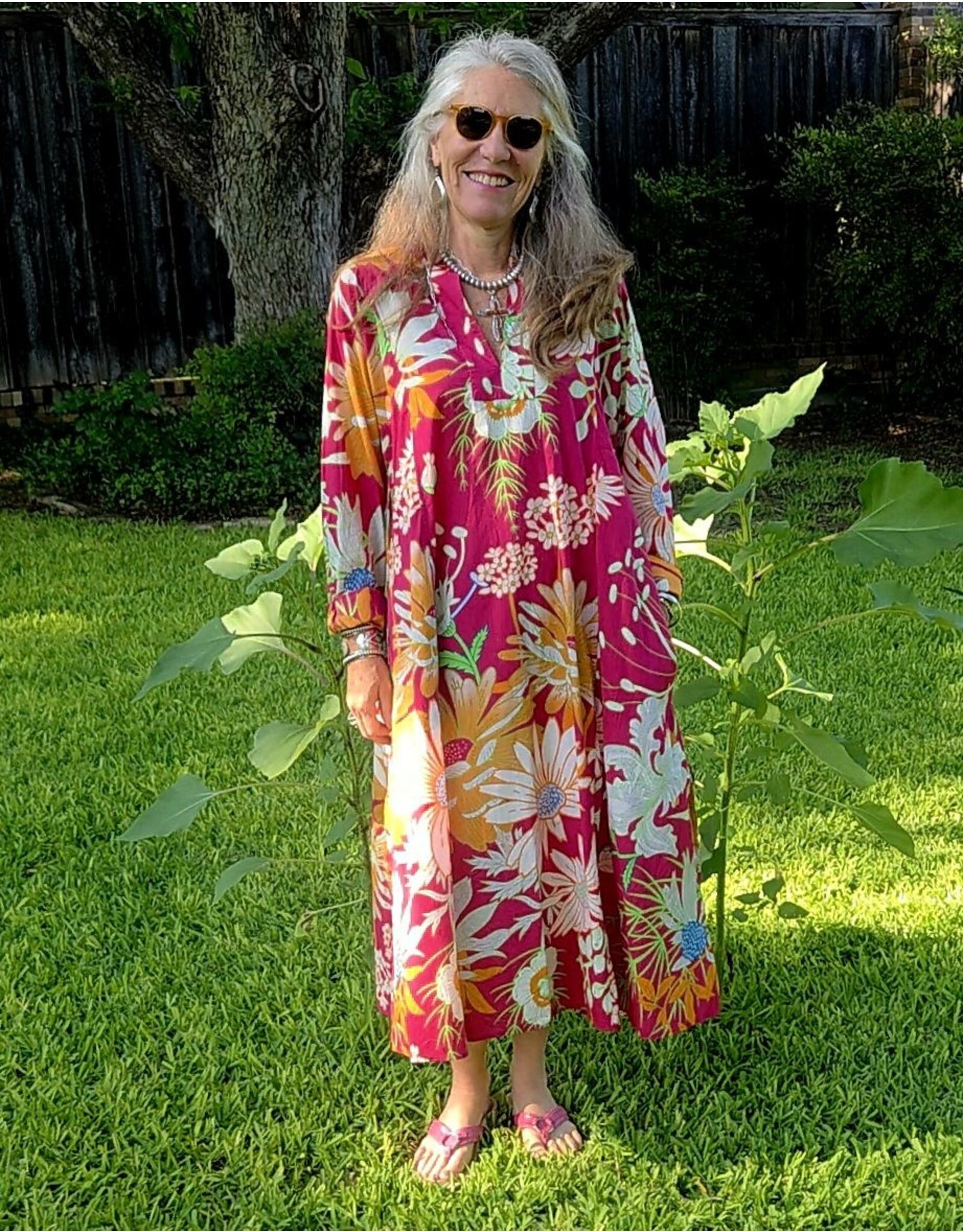 Uncle Frank Uncle Frank Patio Floral Maxi Dress