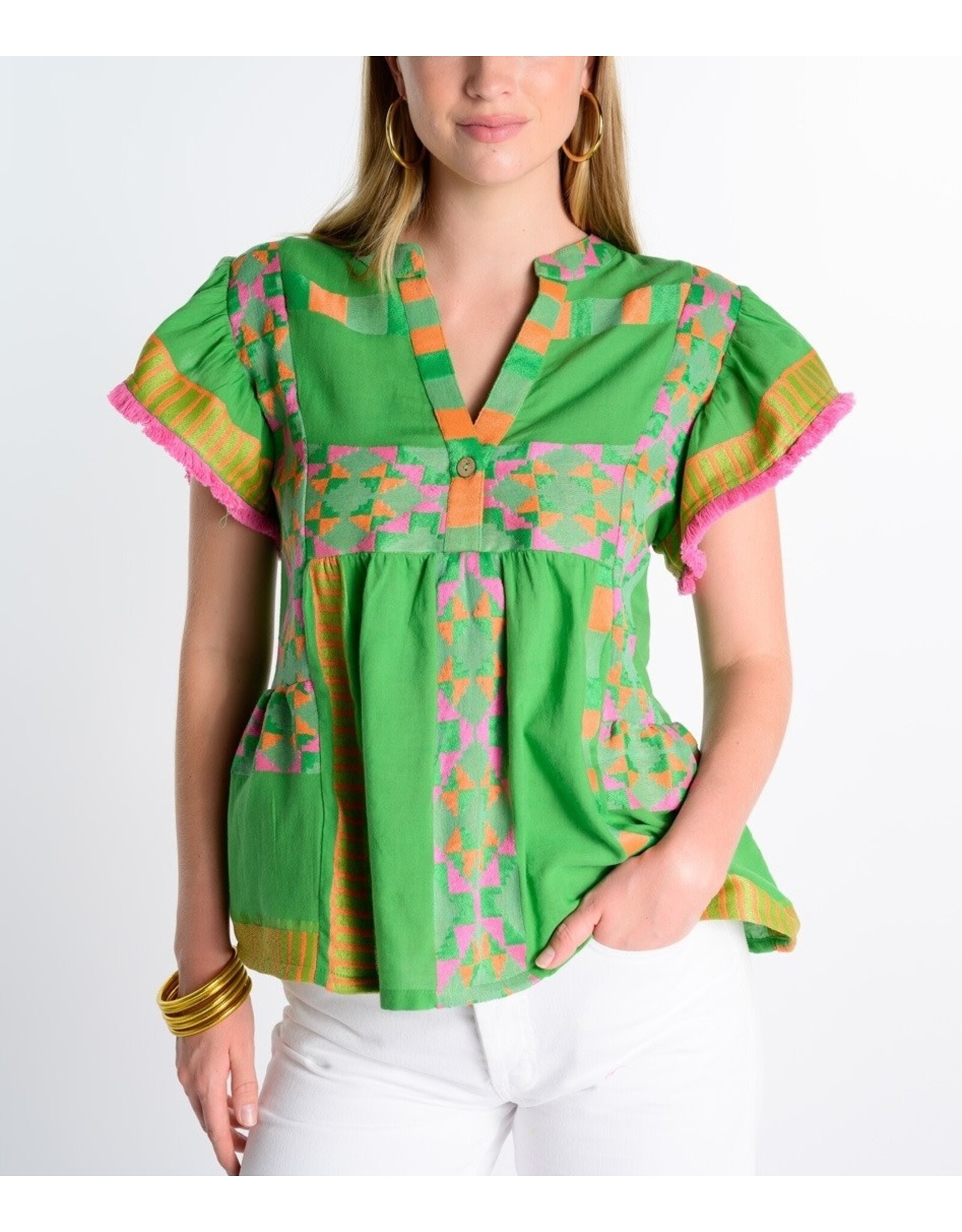 Ivy Jane Ivy Jane Tiered Woven Top