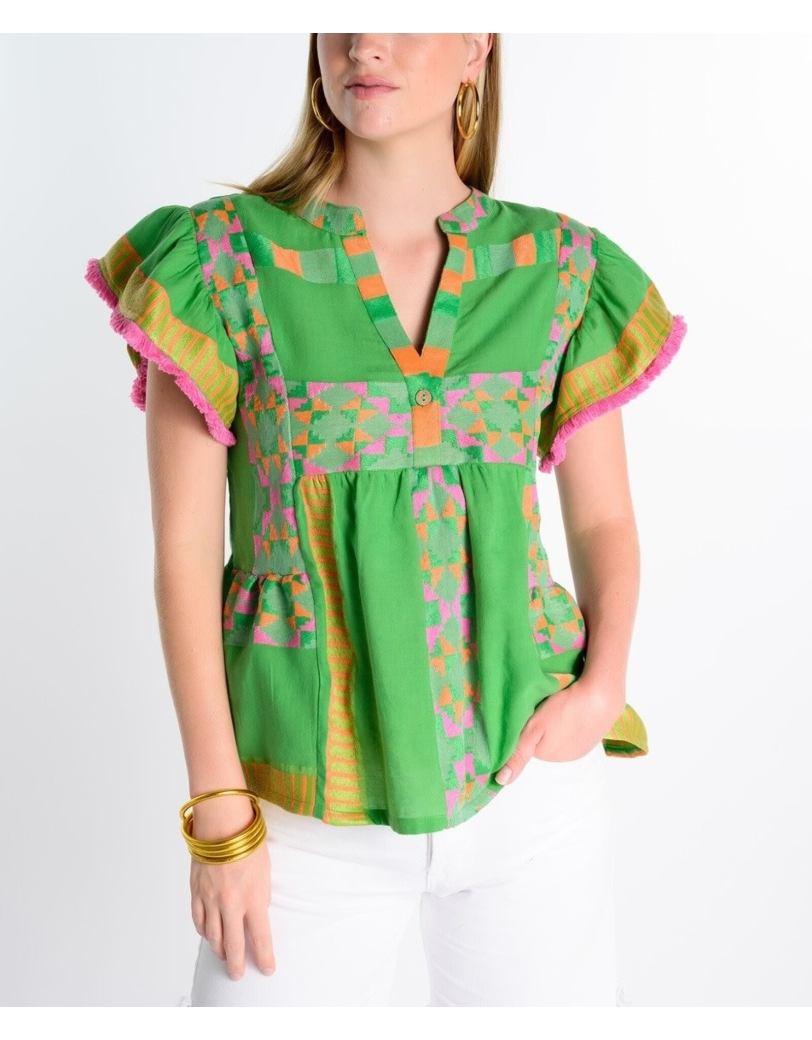 Ivy Jane Ivy Jane Tiered Woven Top