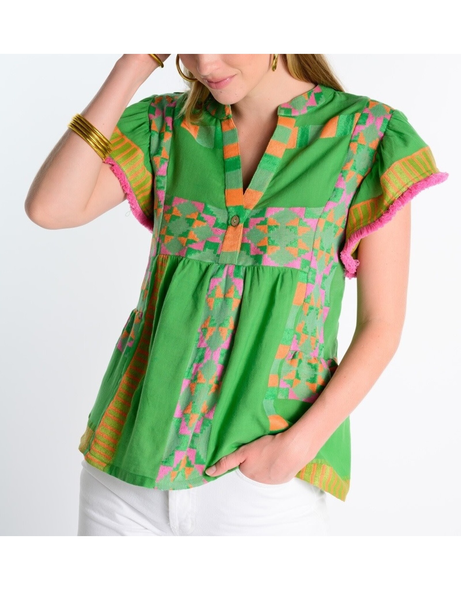 Ivy Jane Ivy Jane Tiered Woven Top