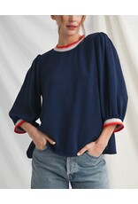 Meagan 3/4 Peasant Sleeve Top