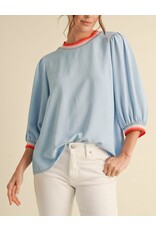 Meagan 3/4 Peasant Sleeve Top