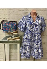 Lena Deco Print Mini Dress