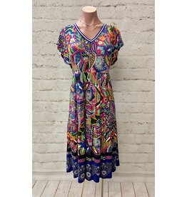 Johnny Was Johnny Was Demarne Tiered Tea Length Dress