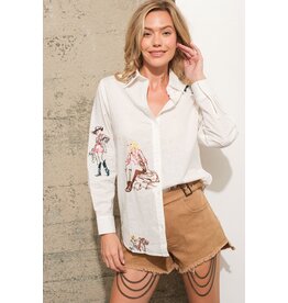 Harper Embroidered Western Shirt