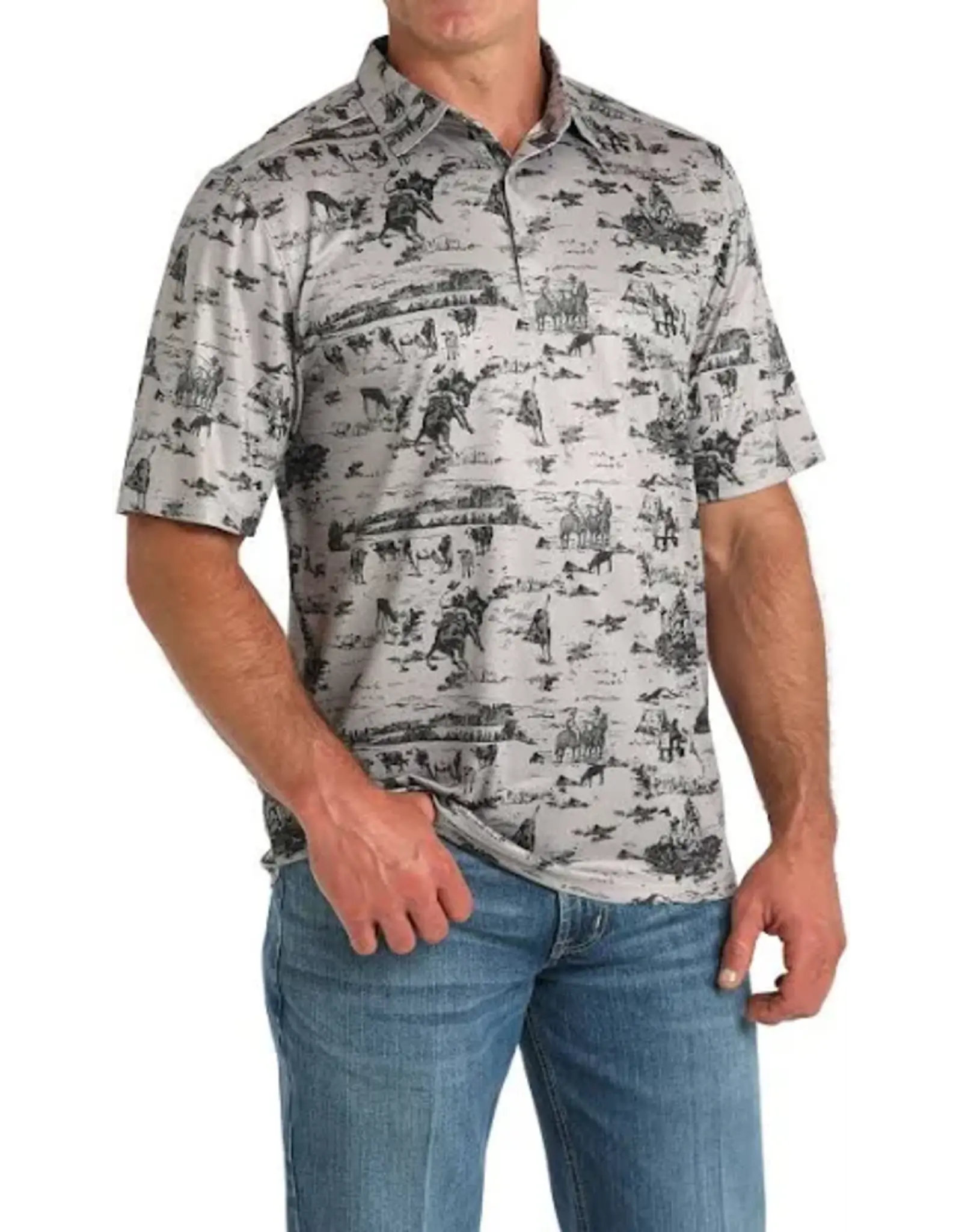 Cinch Cinch Mens Short Sleeve Arenaflex Polo