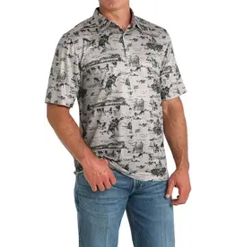 Cinch Cinch Mens Short Sleeve Arenaflex Polo