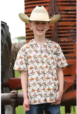 Cinch Cinch Boys Short Sleeve Camp Shirt