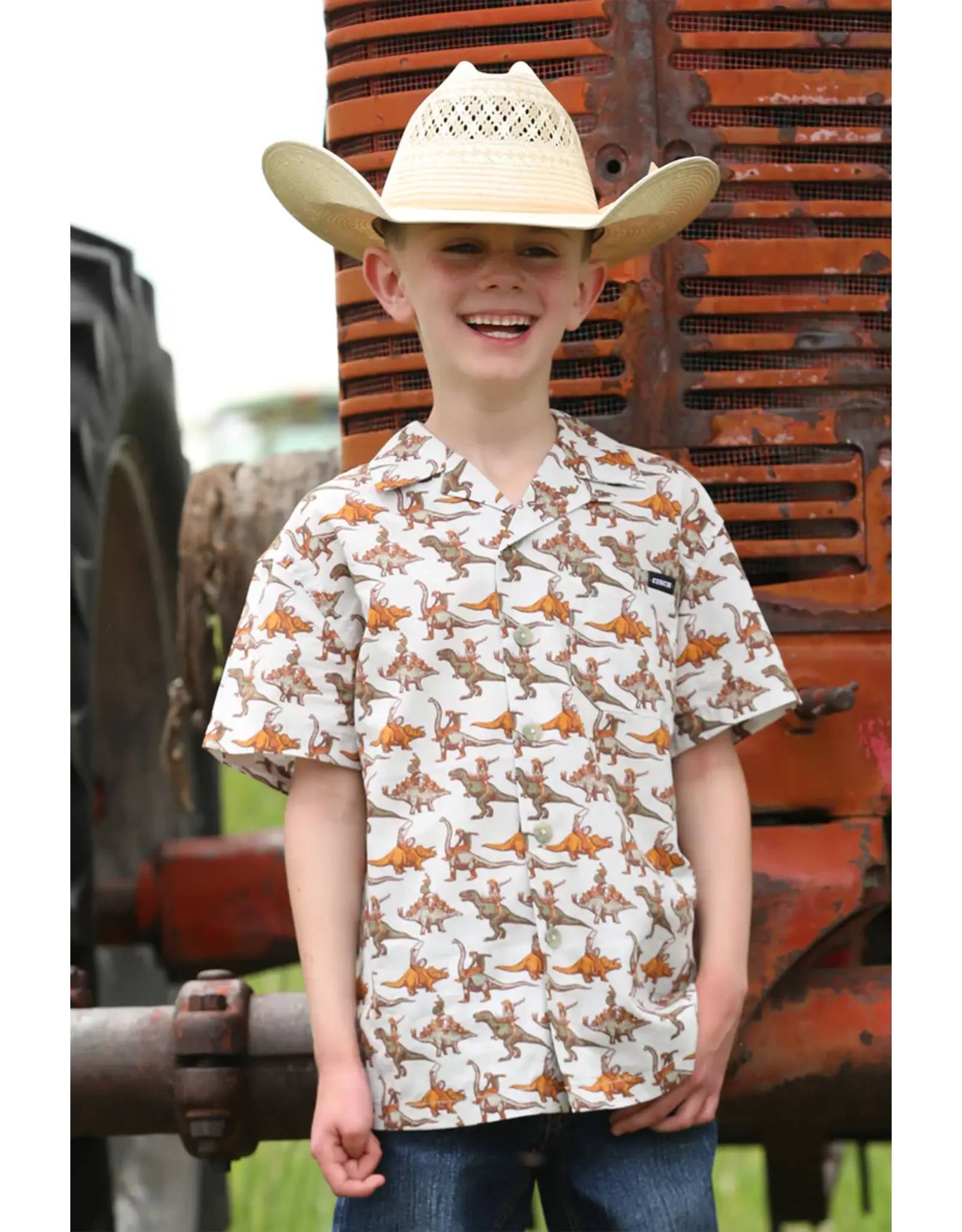 Cinch Cinch Boys Short Sleeve Camp Shirt