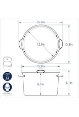 Nordic Ware Verde 16QT Stock Pot with Lid