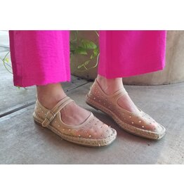 Coconuts Meg Nude Mesh with Rhinestones