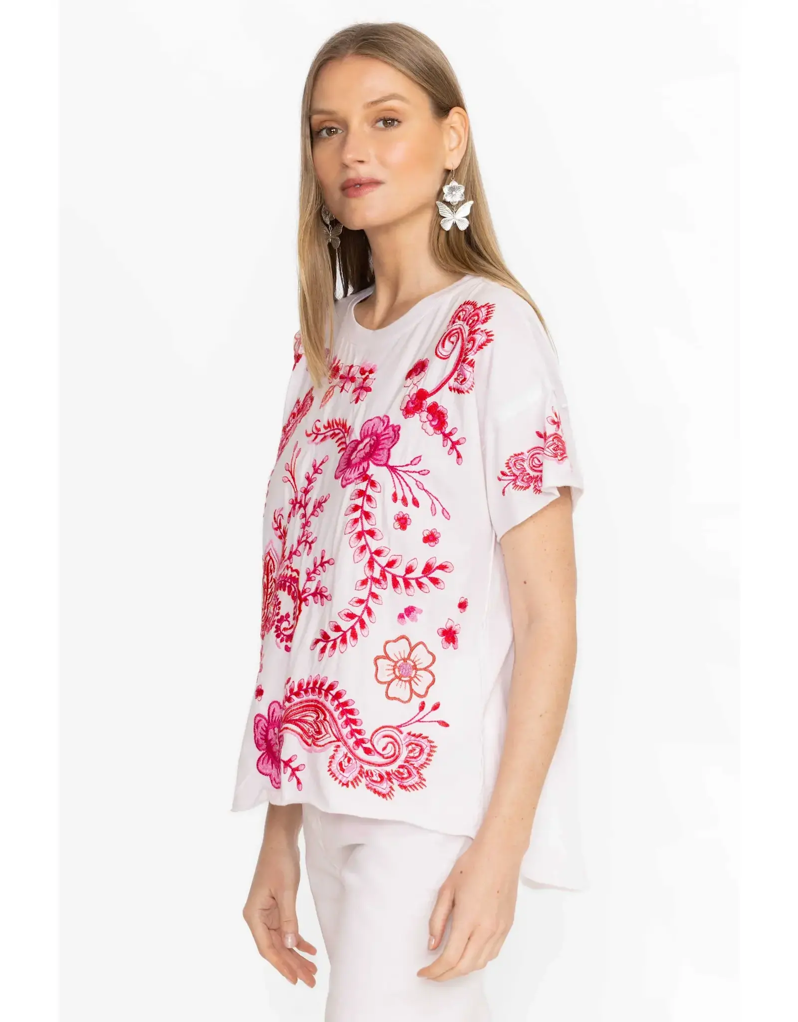 Johnny Was Johnny Was Raw Detail Swing Tee - Cassia