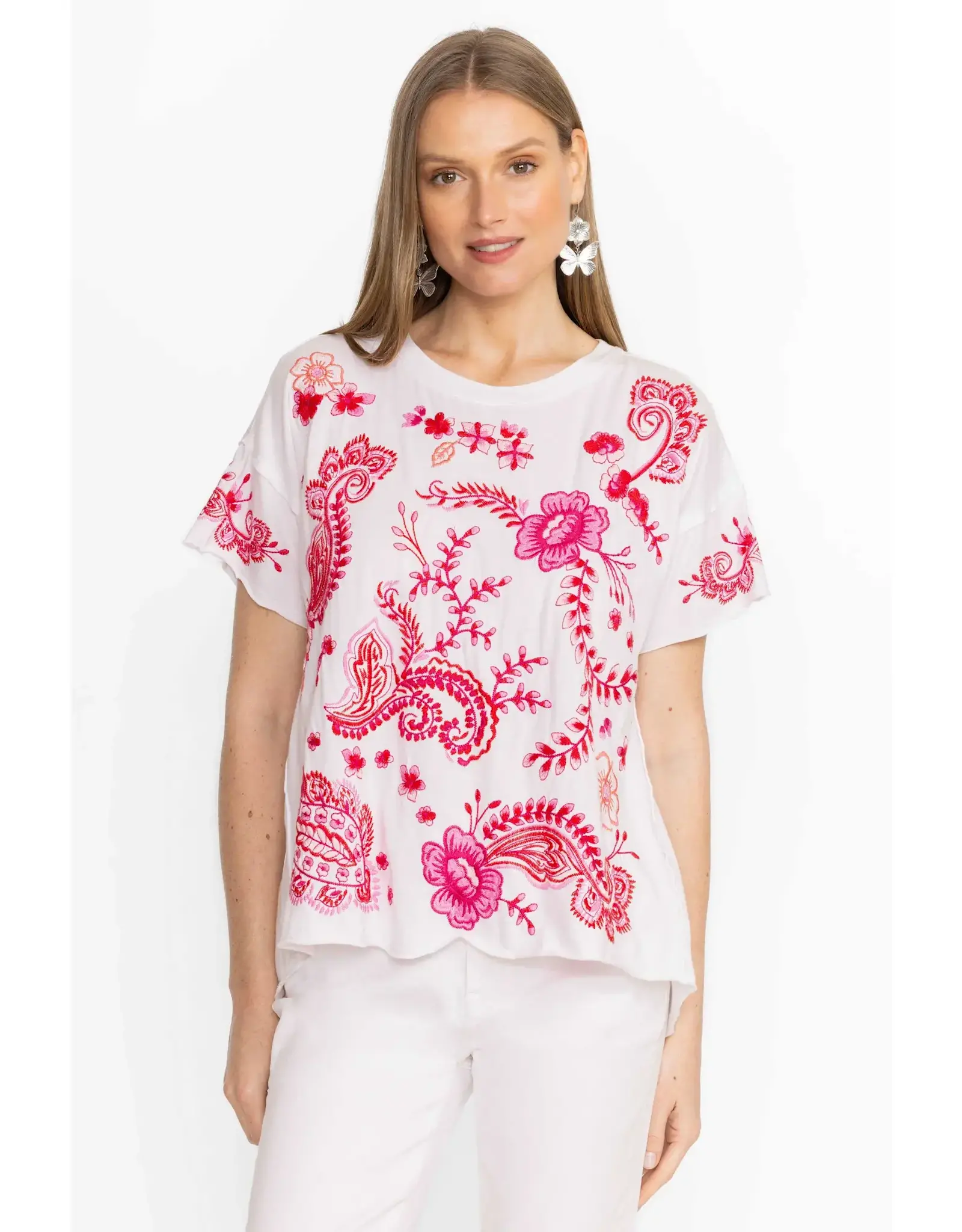 Johnny Was Johnny Was Raw Detail Swing Tee - Cassia