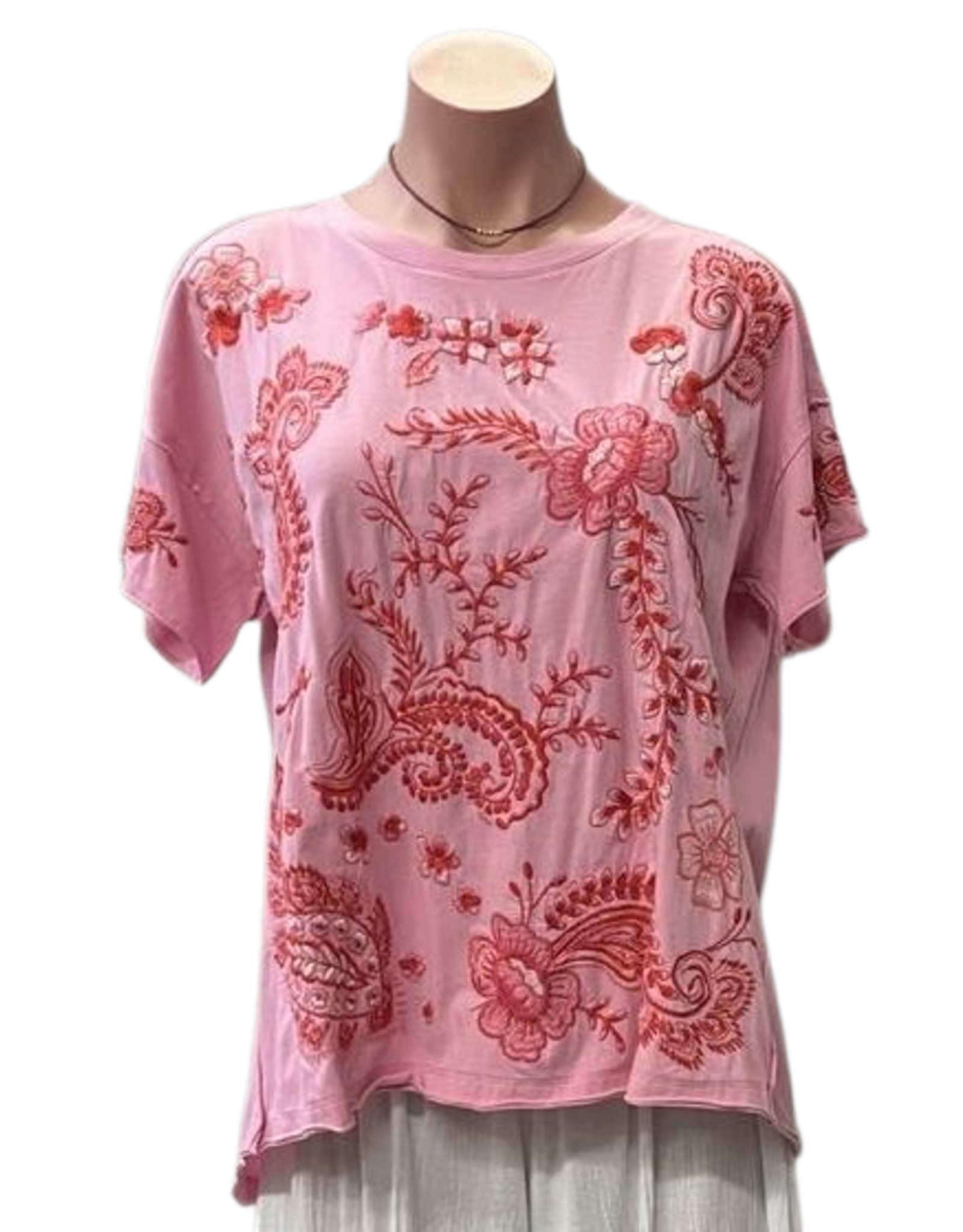 Johnny Was Johnny Was Raw Detail Swing Tee - Cassia