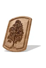 Family Tree Etched  Carving Board