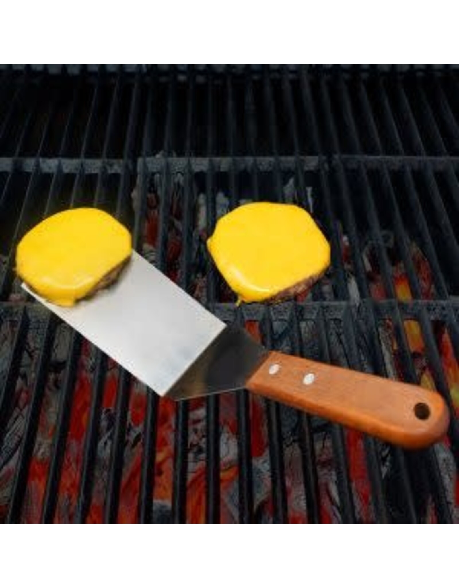 Stainless Steel Scraper with Mahogony Handle