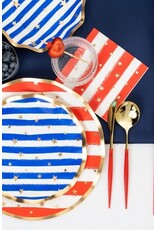 Wavy Dinner Plate Patriotic Confetti 8pkg