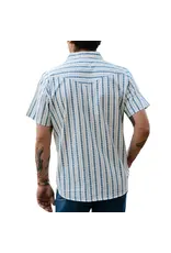 Sendero Serape Pearl Snap Short Sleeve Shirt Navy