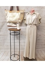 Robyn Metallic Trim Top