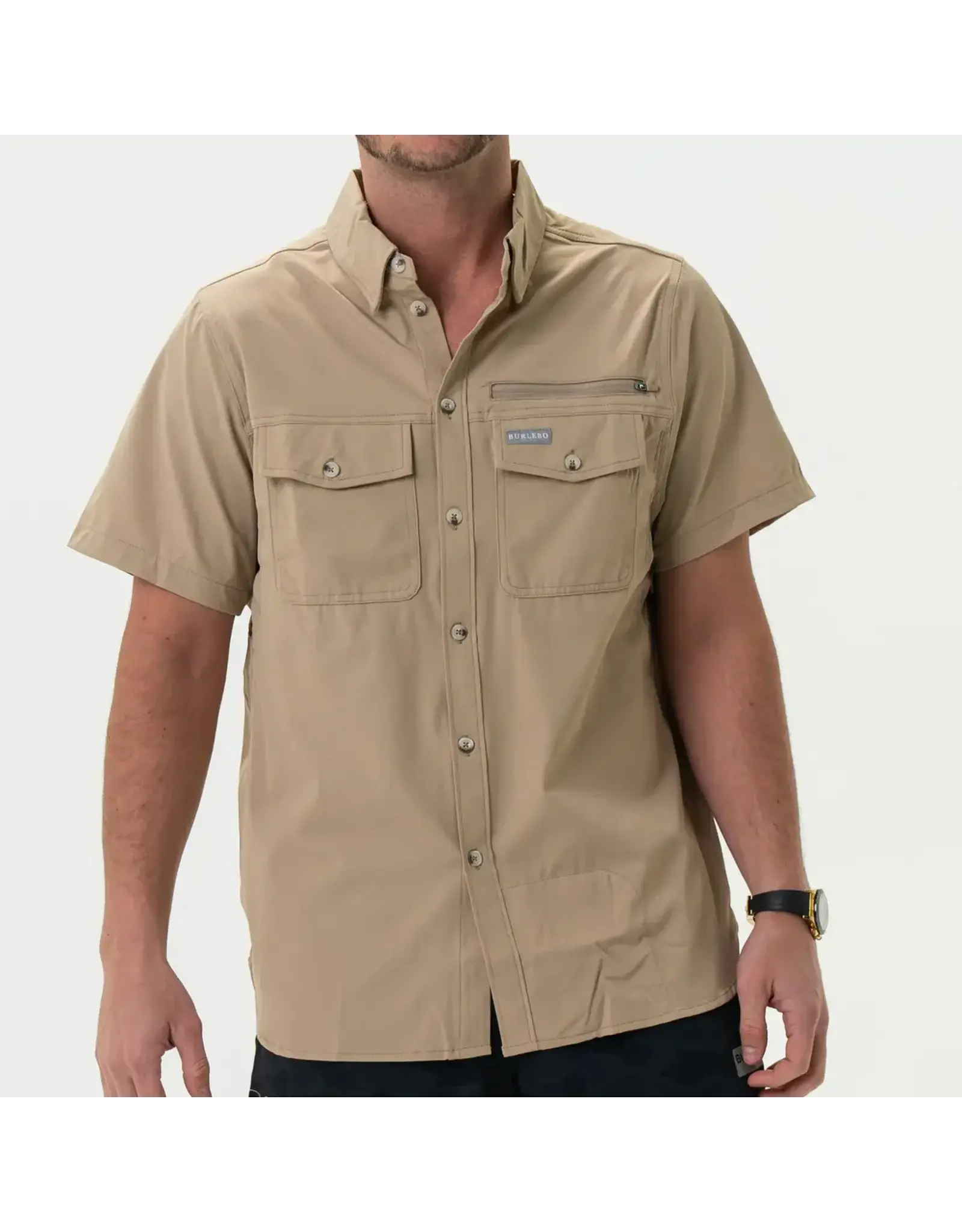 Burlebo Burlebo Performance Outdoor Shirt- Cobblestone