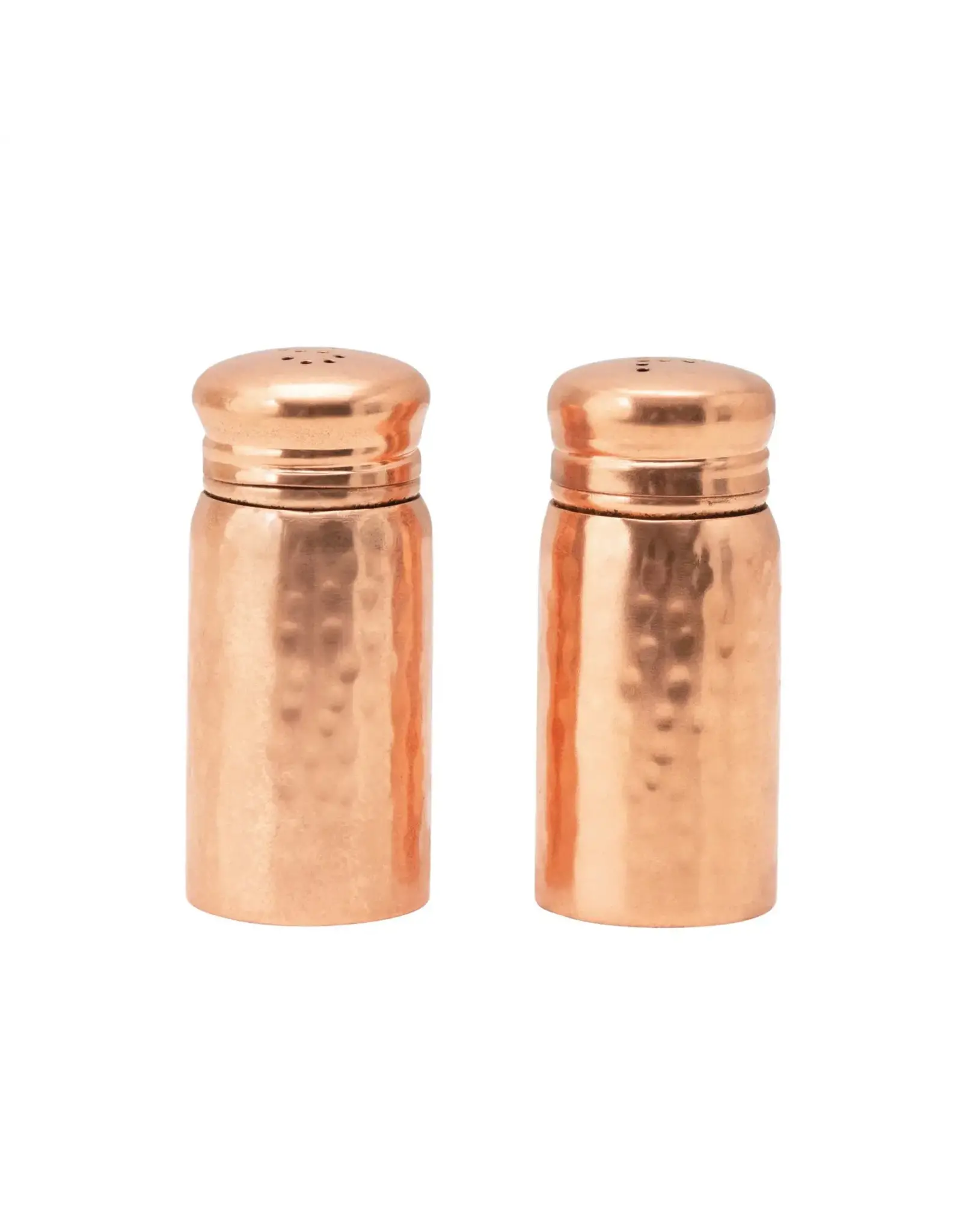 Hammered Copper Salt & Pepper Shakers,Set of 2
