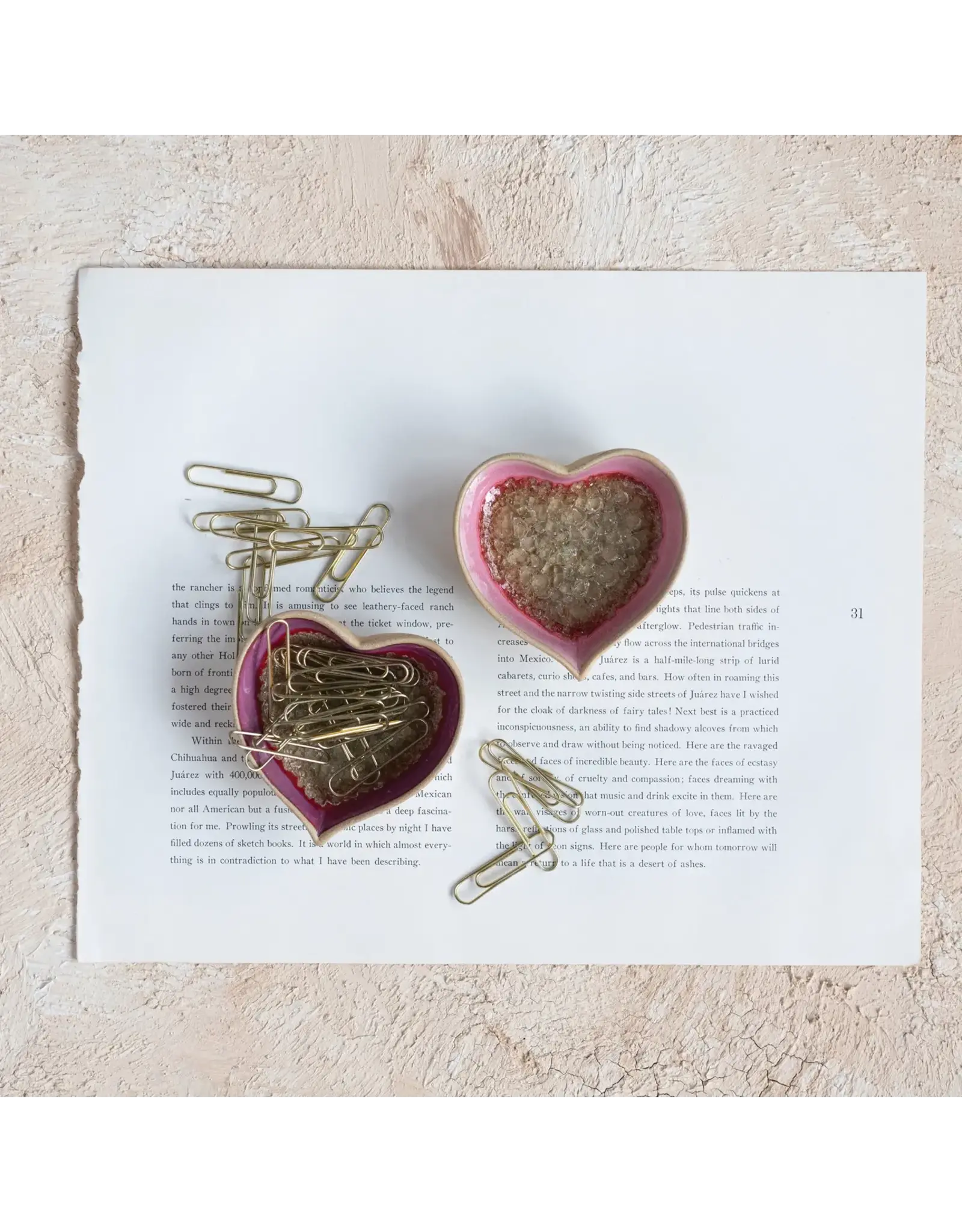 Stoneware Heart Shaped DIsh