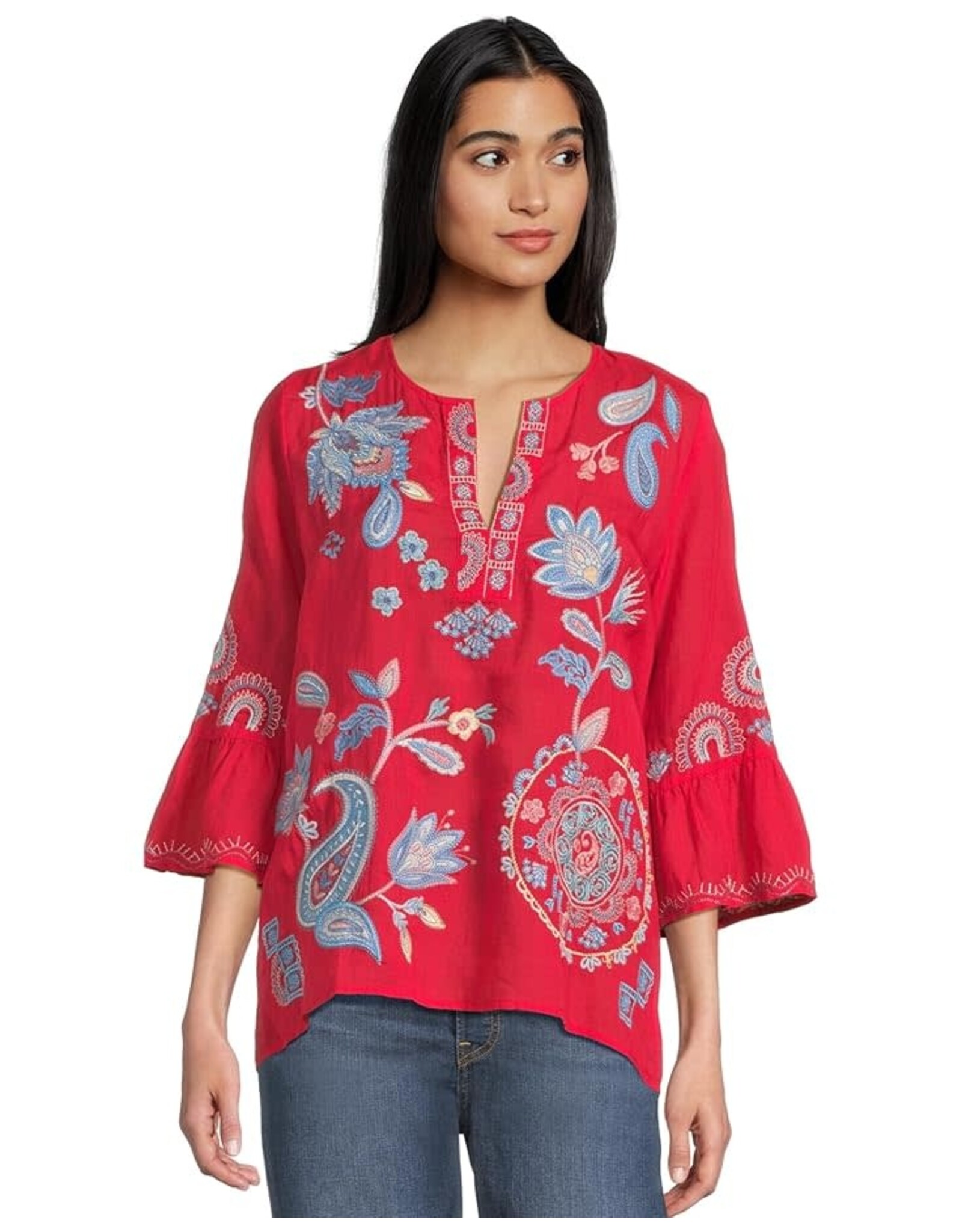 Johnny Was Johnny Was Ruffle Sleeve Blouse - Neilly
