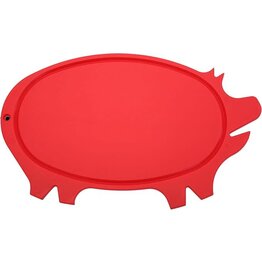 Linden Sweden Pig Cutting Board - Red