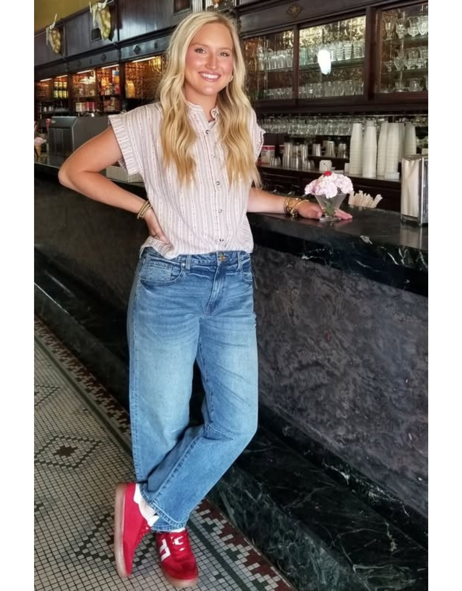 American Striped Camp Shirt
