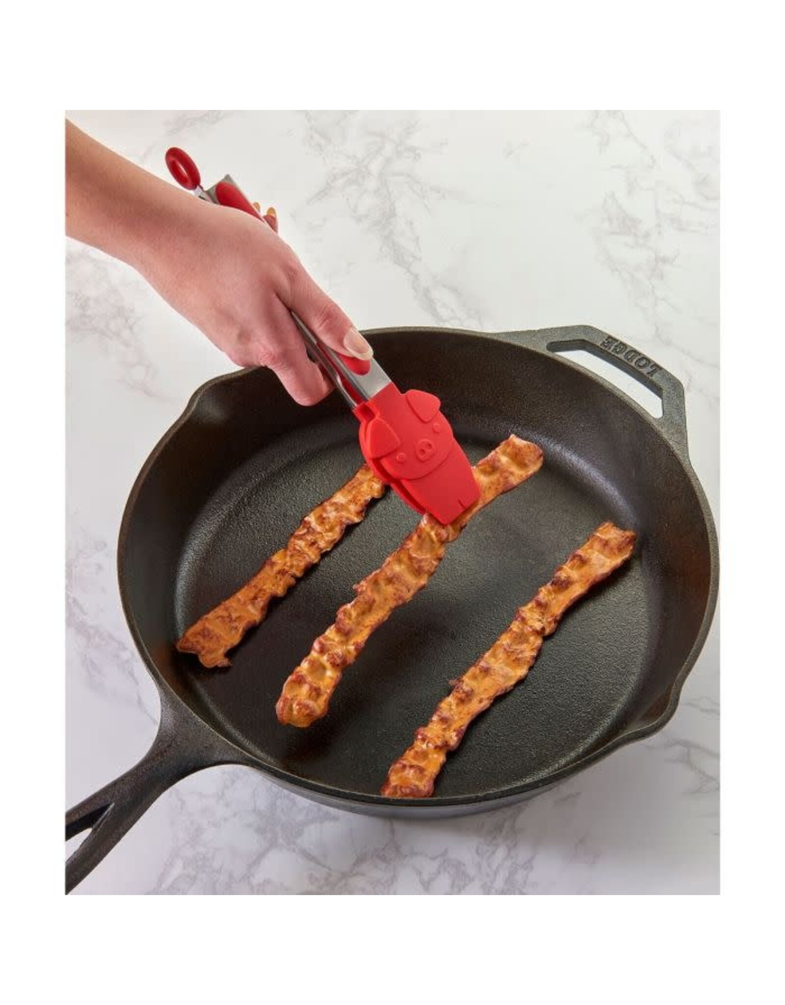 Bacon Tongs Silicon Pig Design