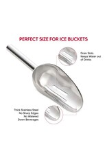 Slotted Ice Scoop Stainless Steel