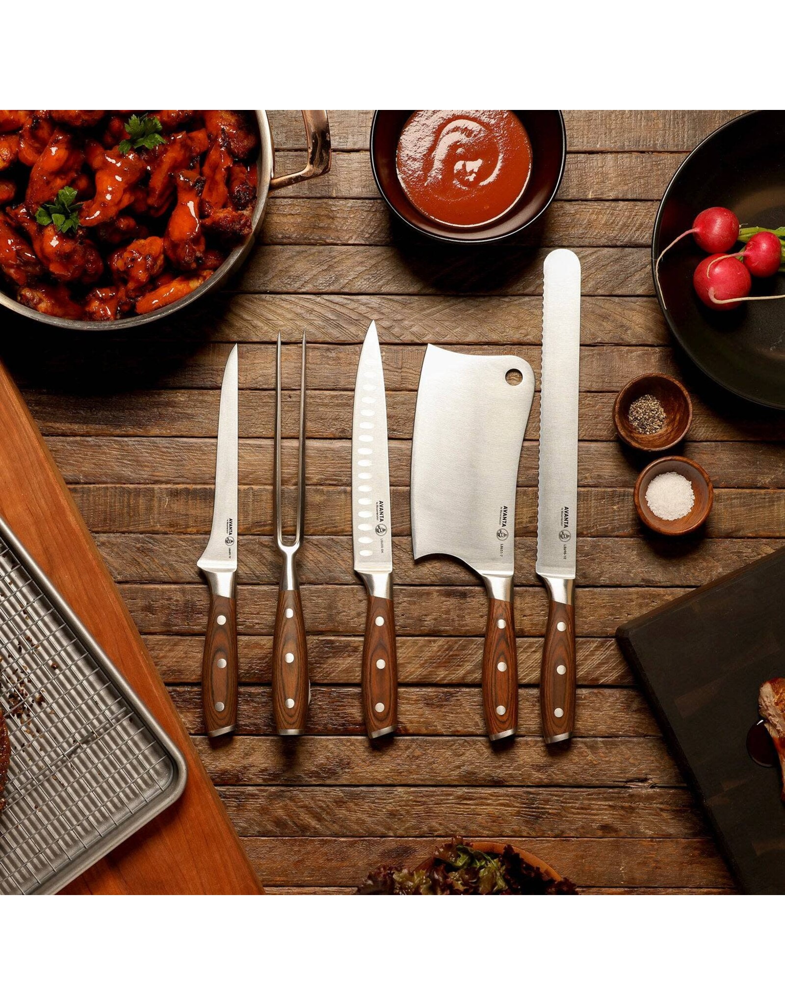 Messermeister Avanta Forge Pro BBQ Knife Set - 6 Piece