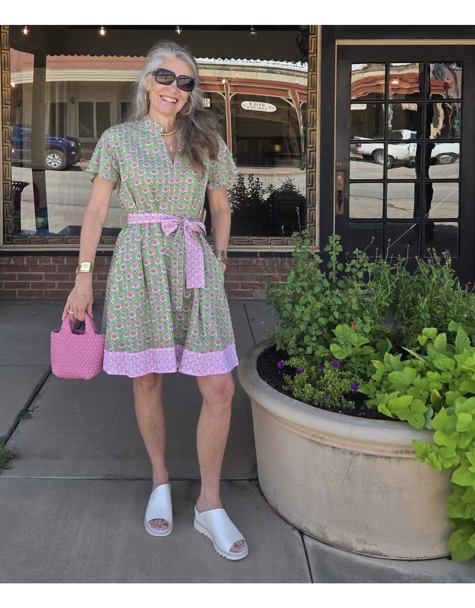 Ivy Jane Uncle Frank Kantha Stitched Dress