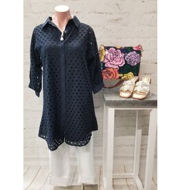 Francesca Eyelet Embroidered Top