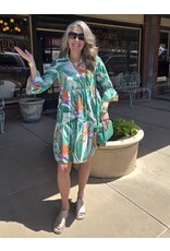 Moda Posa Cadenza Tropical Leaves Dress Moda Posa Cadenza Tropical Leaves Dress