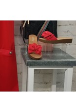 Corkys Corky's Spray Tan Sandal Red Canvas Corkys Corky's Spray Tan Sandal Red Canvas