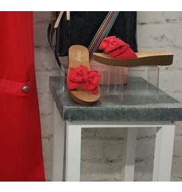 Corkys Corky's Spray Tan Sandal Red Canvas