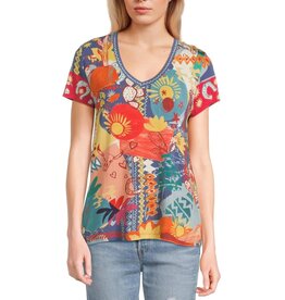 Johnny Was Johnny Was The Janie Favorite Short Sleeve V-Neck Tee