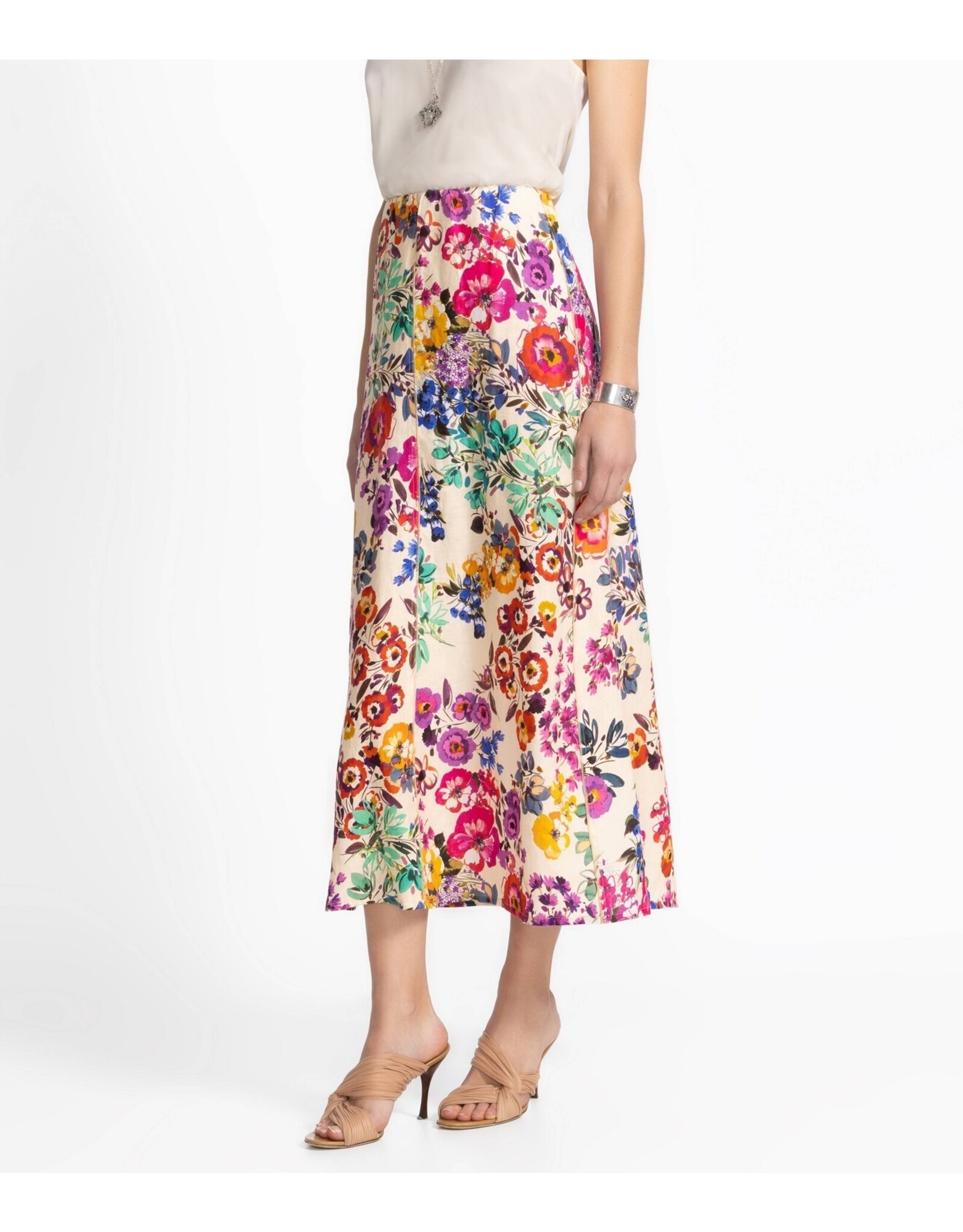 Johnny Was Johnny Was Linen Seamed Skirt - Evalon